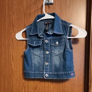 Kids Limited Too Blue Denim Vest for